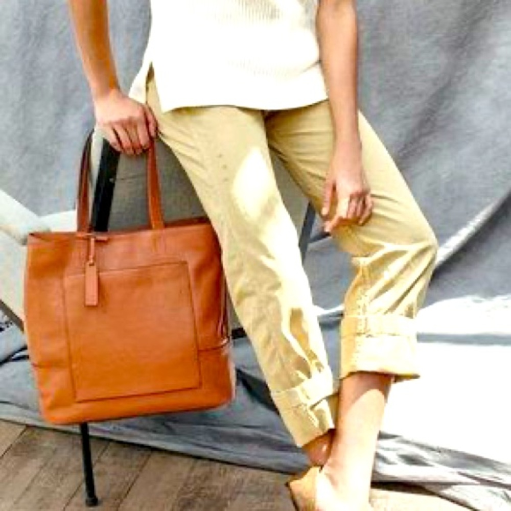 J. Crew tan all day tote